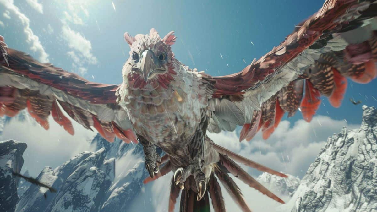 Monster Hunter Wilds의 새로운 예고편에는 독특한 깃털 달린 탈것이 공개되었습니다.