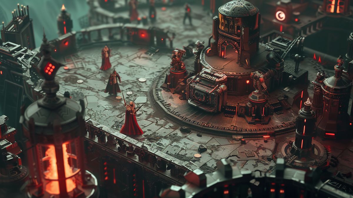 Warhammer Mechanicus で戦略的な決定を下して軍隊を指揮しましょう。