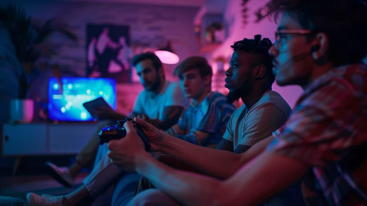 A group of gamers testing the new PSPro with  support.