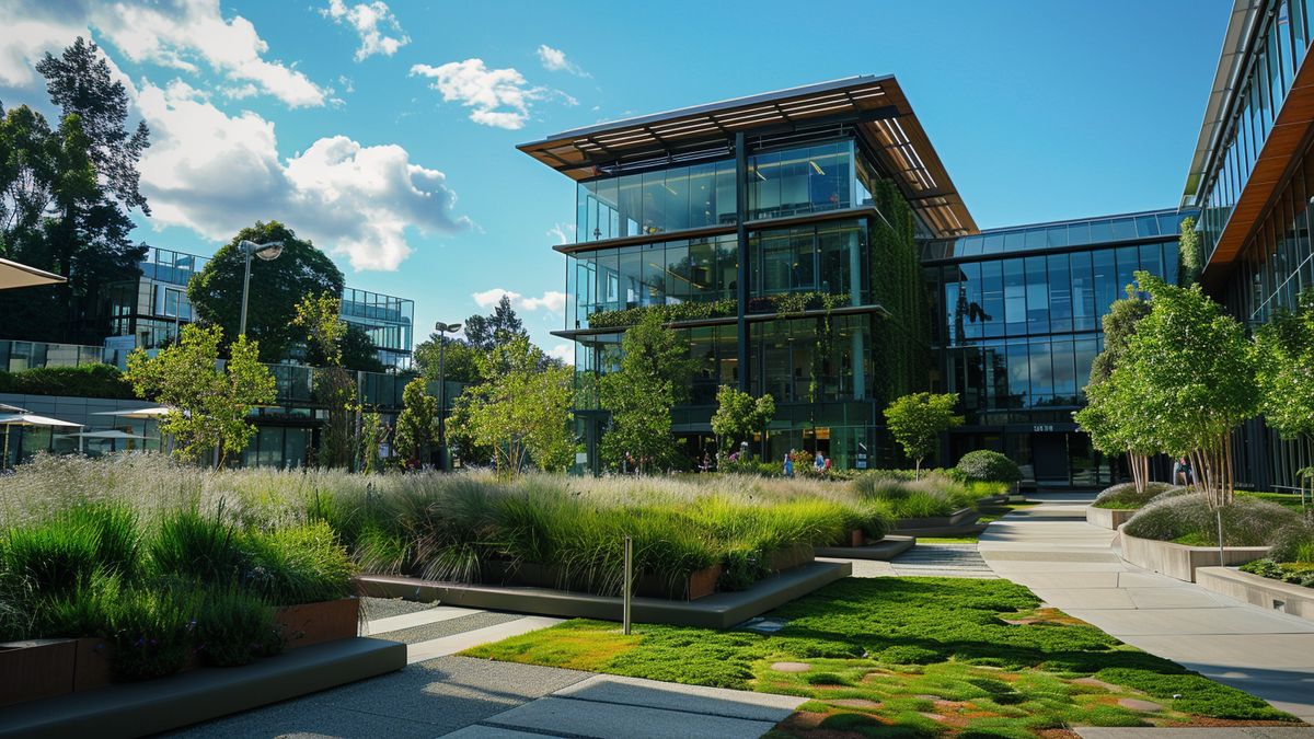 Microsoft headquarters with a focus on crisis management and employee wellbeing.