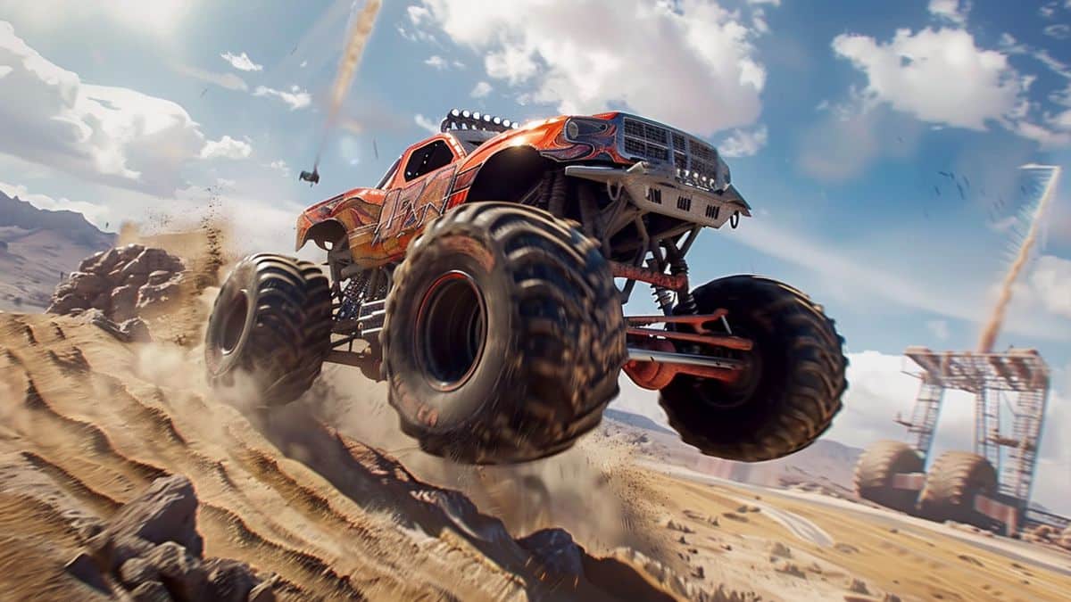 Monster Jam Steel Titans: Massive trucks crushing obstacles in thrilling offroad races