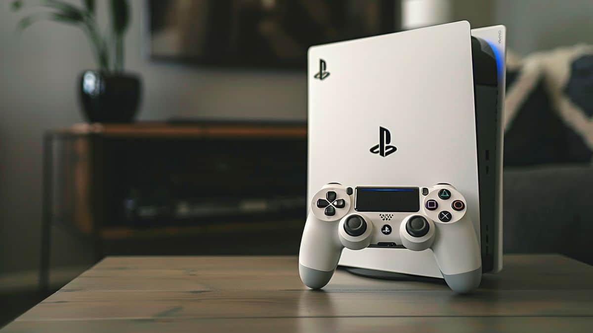 Innovative design of the PlayStation allowing for easy personalization options.