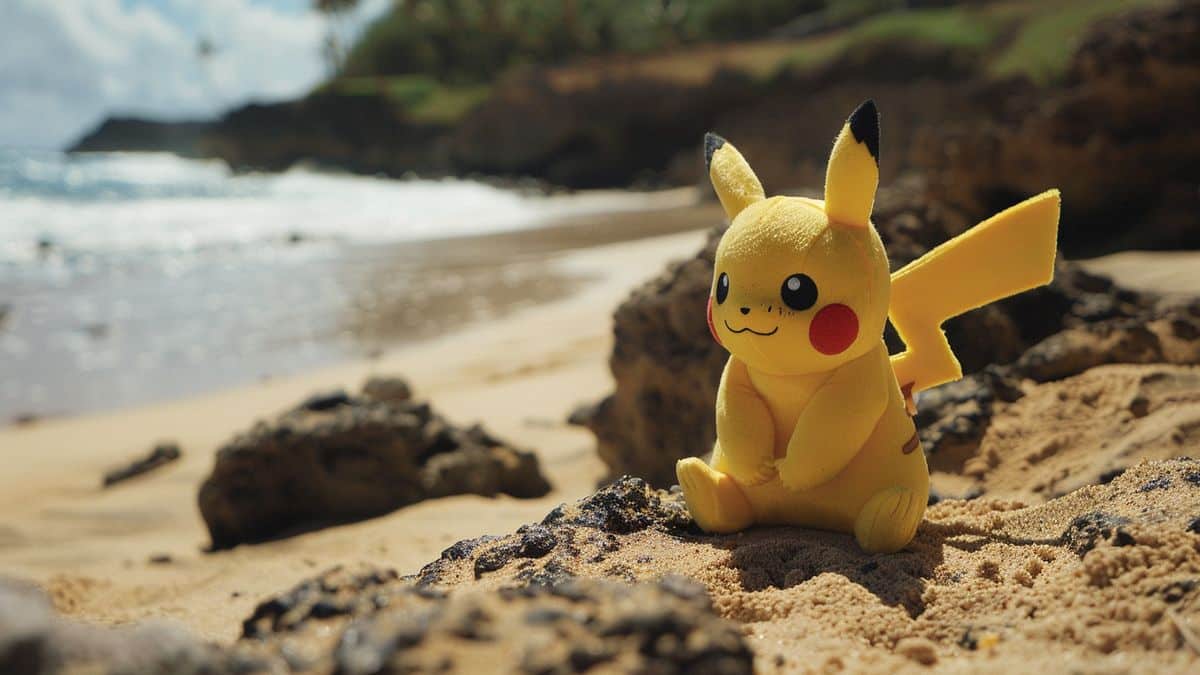 Pikachu plush toy exclusively available at Worlds in Honolulu event.