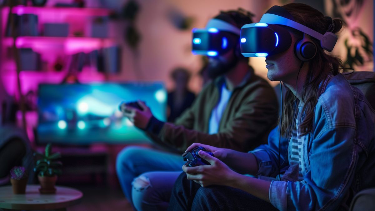 PC gamers enjoying the new PlayStation VRcompatibility feature from Sony.