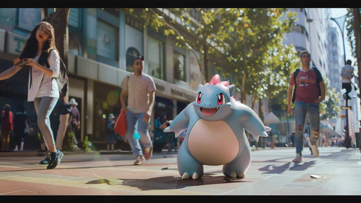 Excited Pokémon GO players capturing the elusive Dodoala shiny.