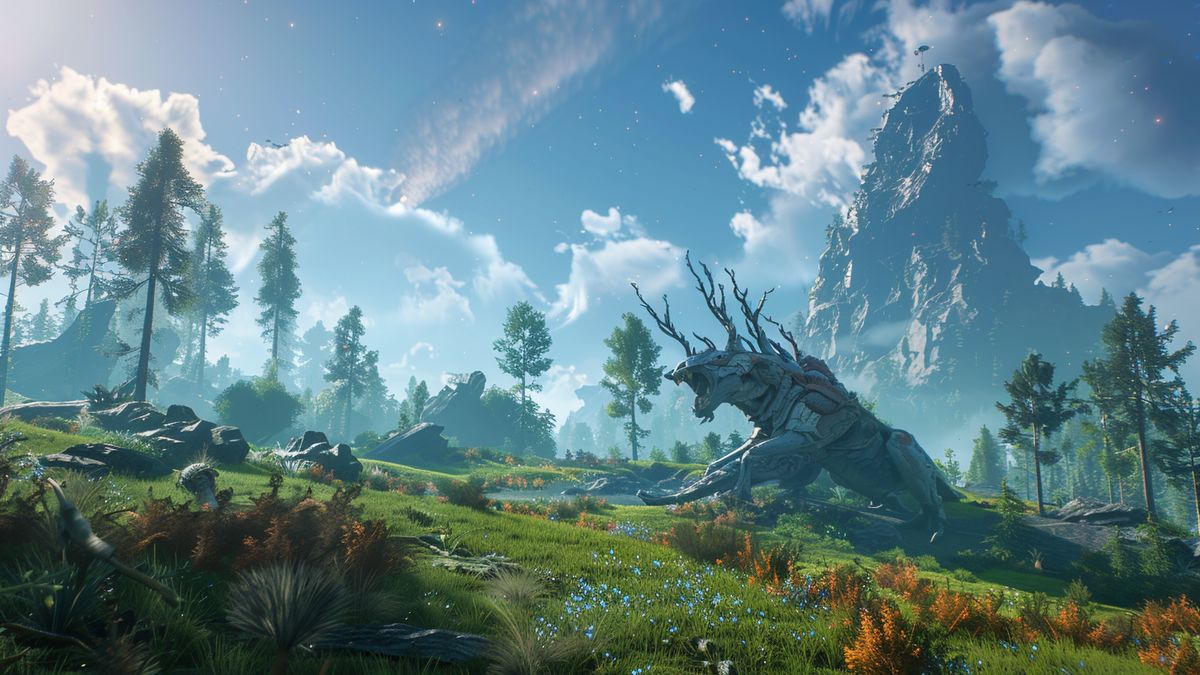 Players creating and sharing their own worlds in the Horizon game.