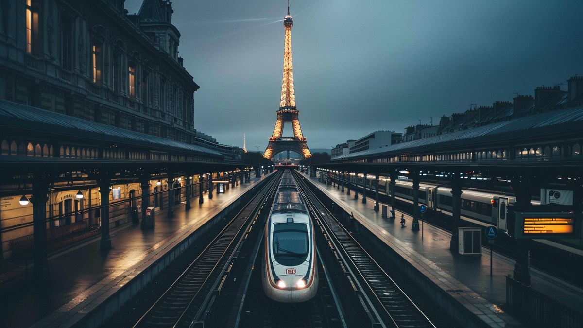 Exploring Paris with the help of the Myparisjetaime app at train stations.