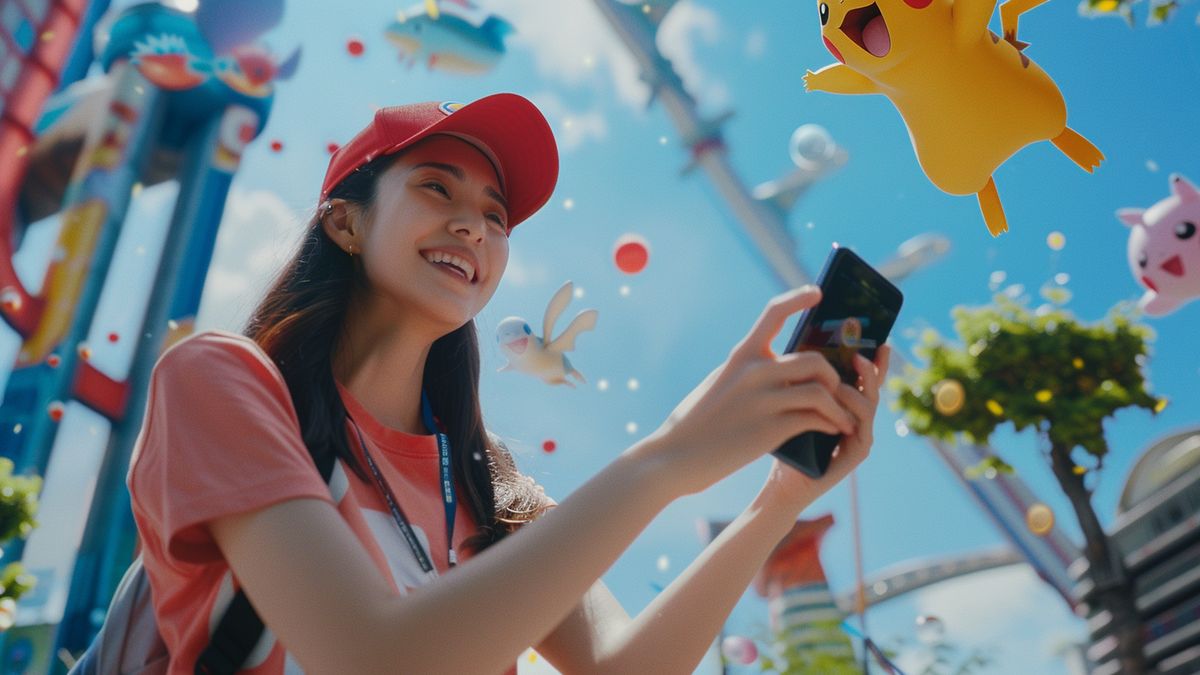 Excited players receiving ingame rewards for investing in Pokémon Go