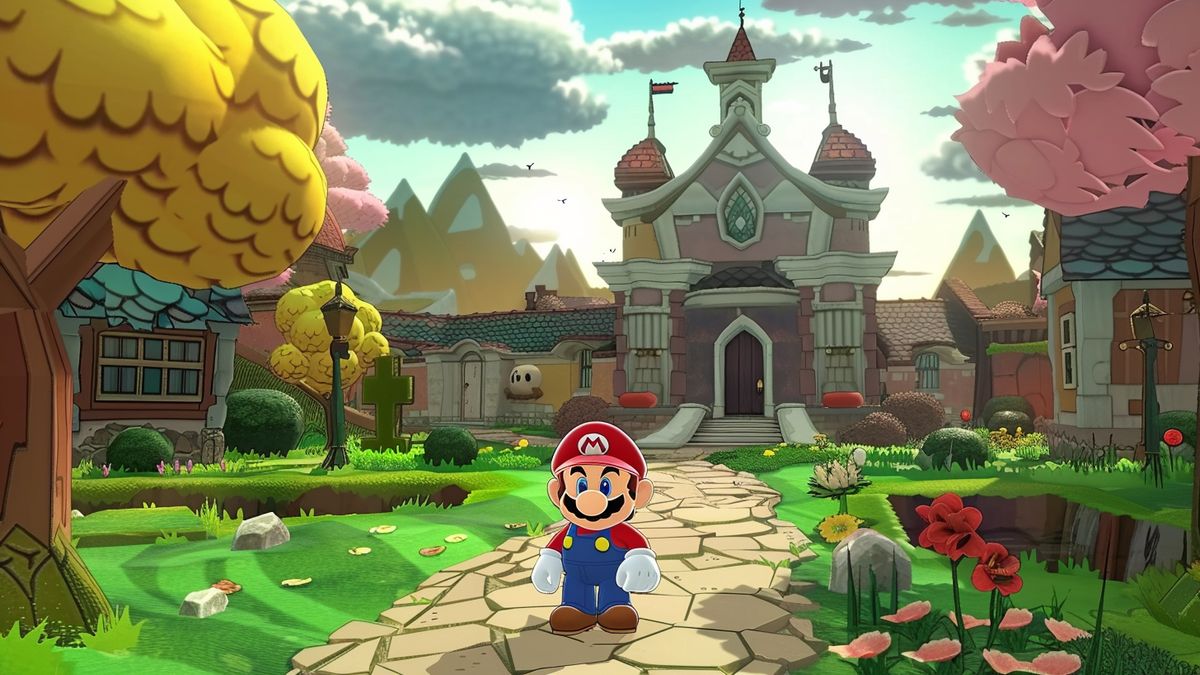 Paper Mario: La Porte Millénaire: A whimsical adventure in a magical land.