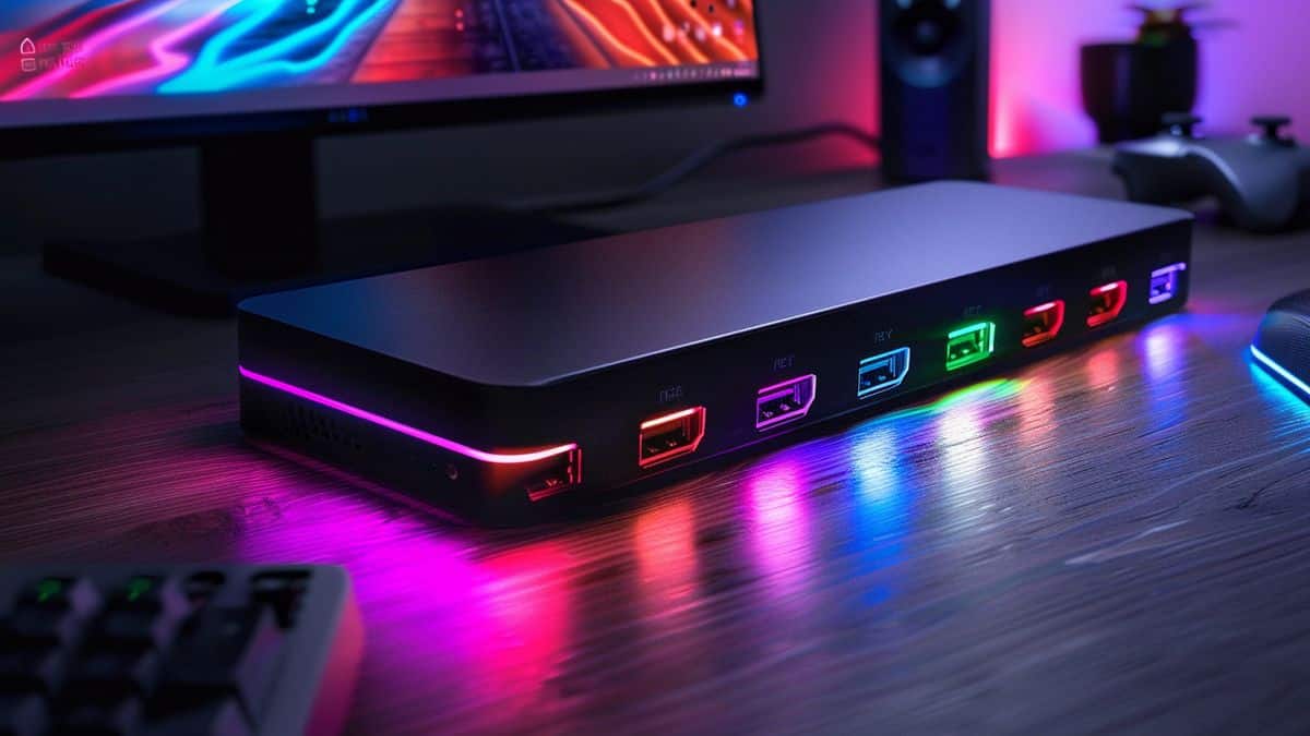 Enhanced dock with Ethernet port for stable online gaming experience.