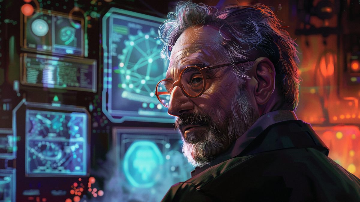 Detailed illustration of Warren Spector's visionary leadership in shaping the game.