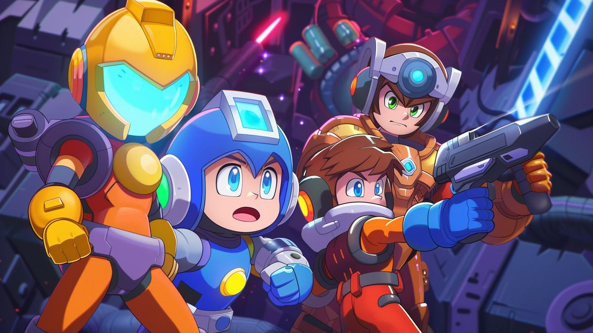 Players exchanging tips and tricks on Mega Man adventures on Nintendo Switch.