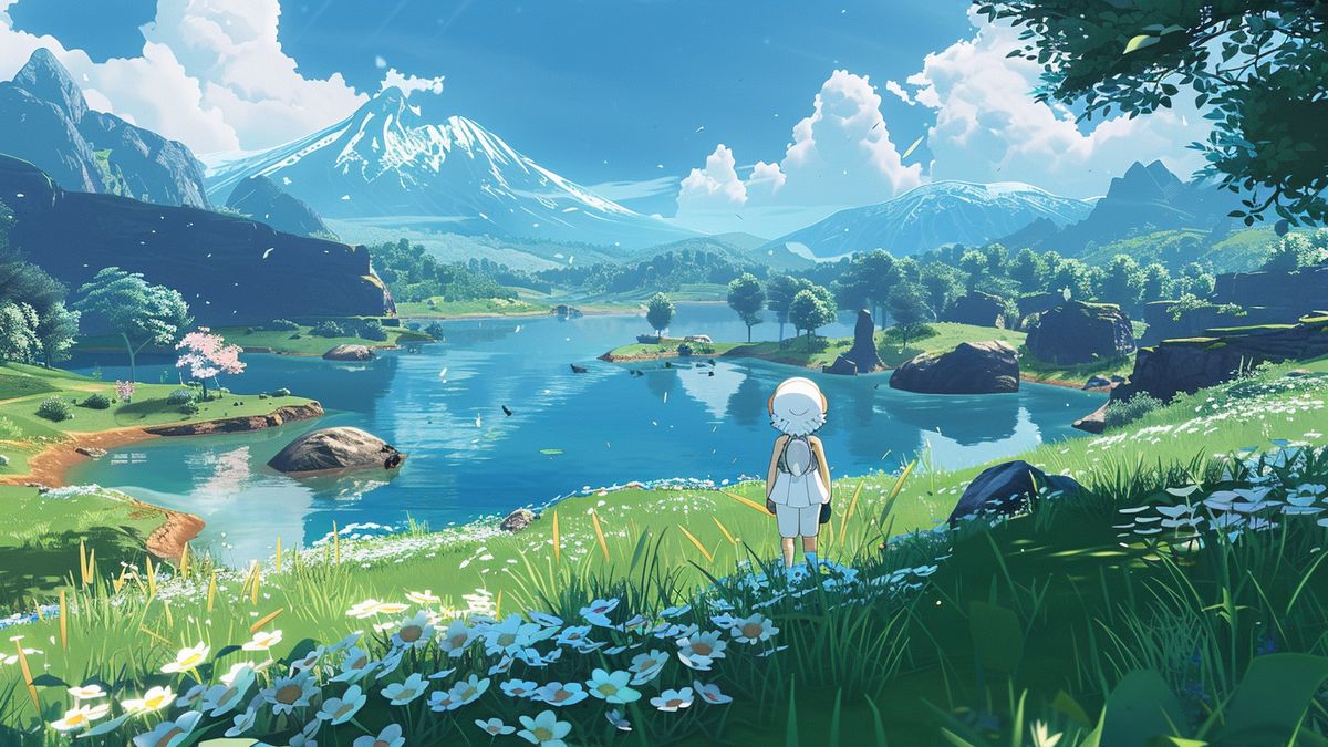 Seamless monster capturing experience in Pokémon Legends: Arceus open world setting.