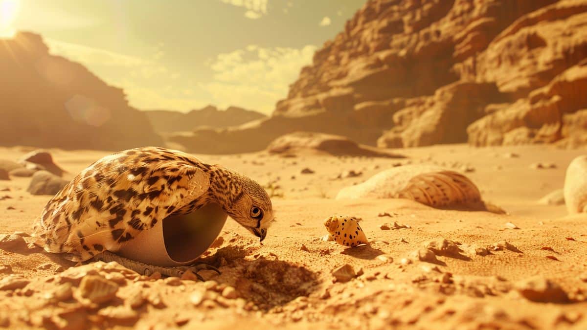 Hatching eggs: Encounter with Litleo in a scorching desert