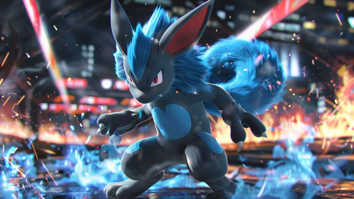 Strategic approach in battling against Lucario.