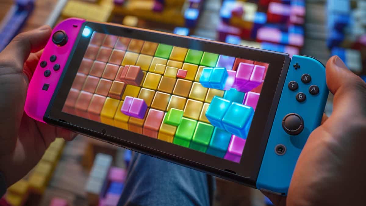 Immerse yourself in the hypnotic allure of Tetris on Nintendo Switch