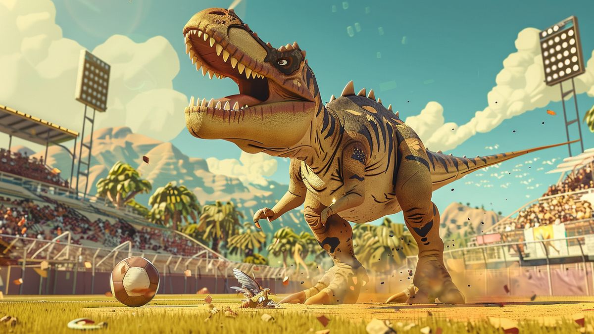 Únase a divertidos juegos de deportes prehistóricos con Gigantosaurus: Dino Sports.