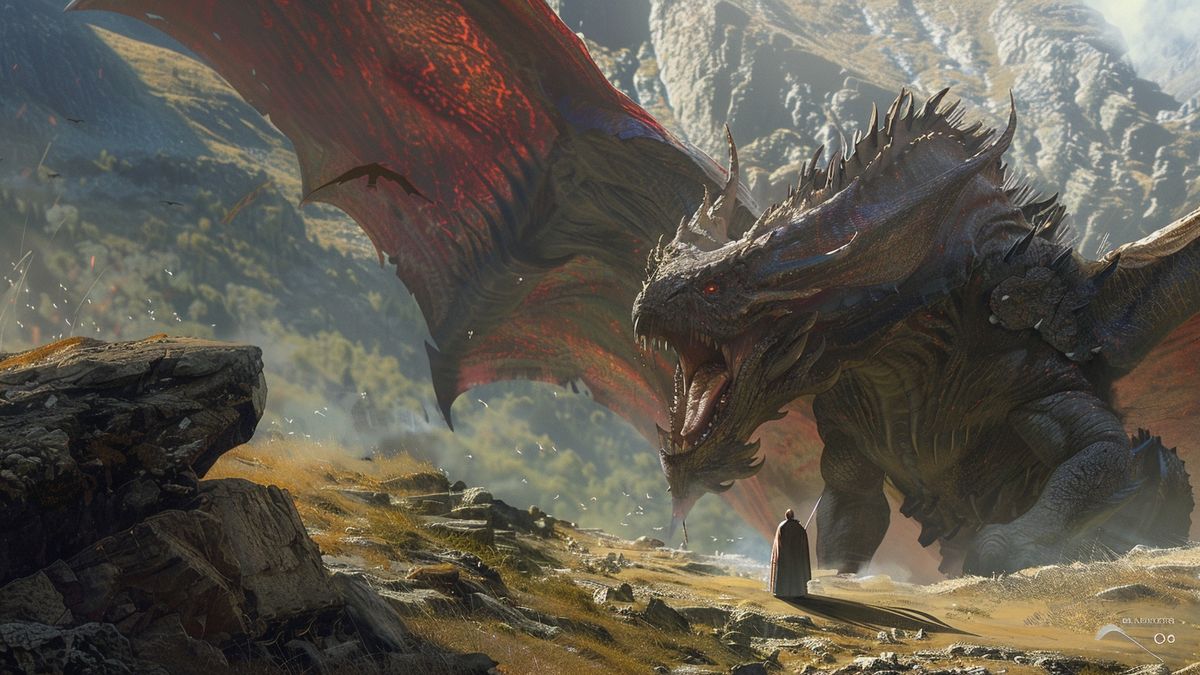 Impresionante obra de arte que representa a Lokhlass como el máximo asesino de dragonitas.