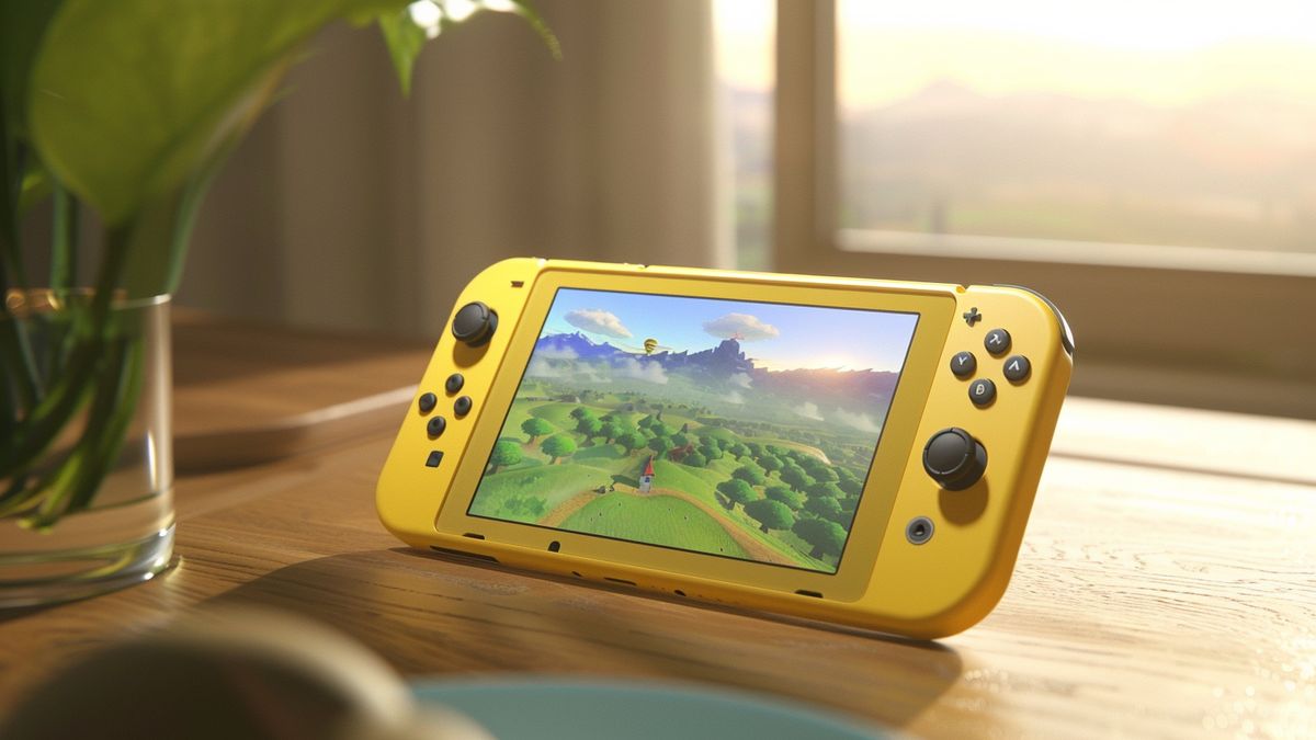 Schermata di conferma del preordine per l'aggiornamento di Nintendo Switch Lite su uno smartphone.