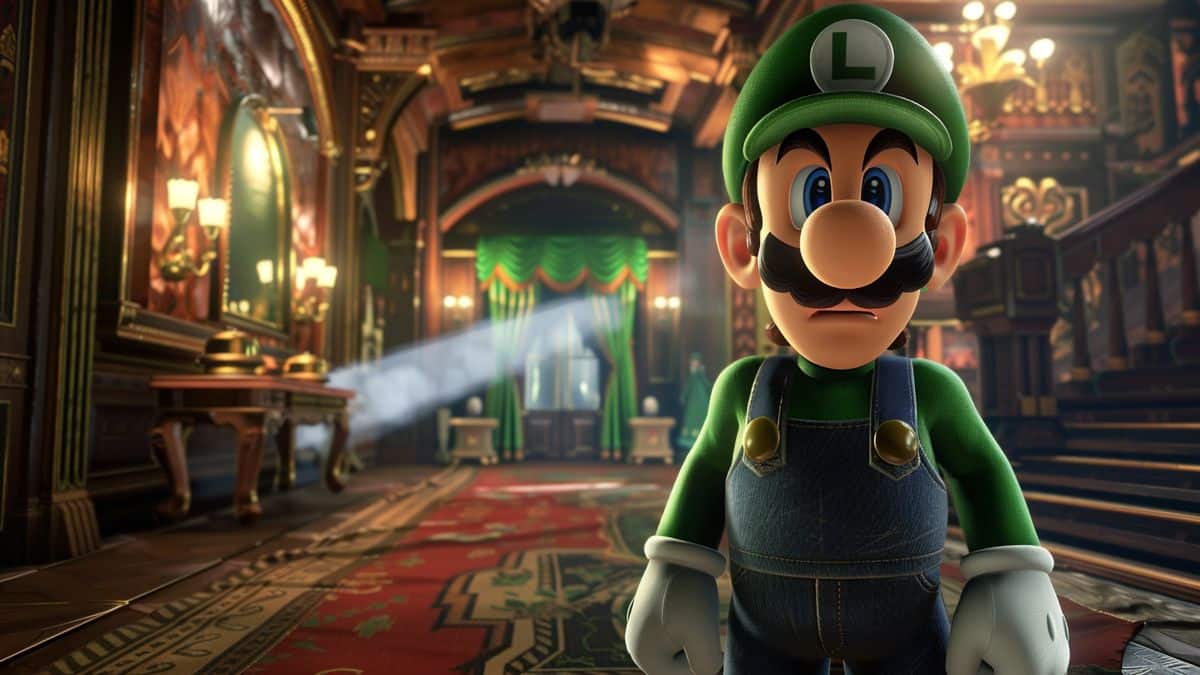 Comparison chart of Luigi's Mansion visuals versus other game titles.