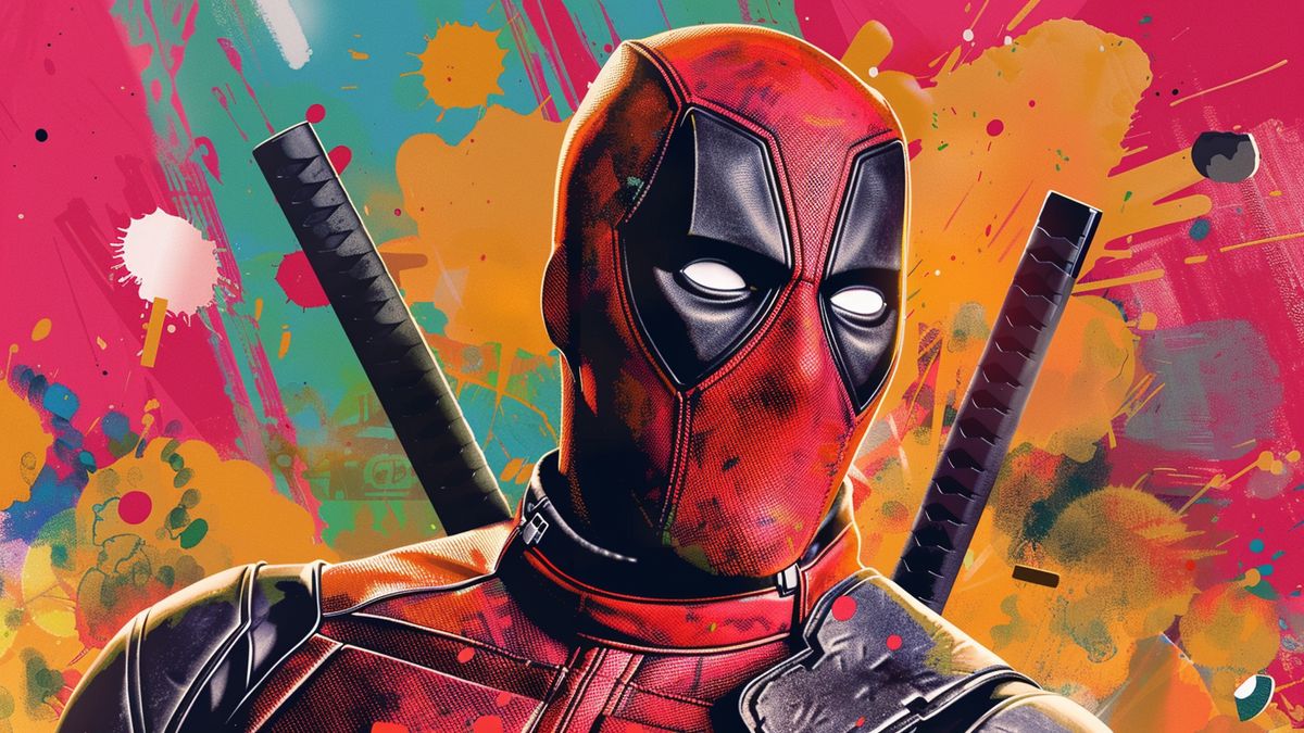 Un billete de lotería con gráficos de Deadpool para sorteo mundial únicamente.